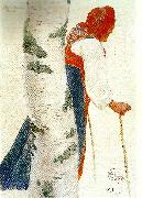 Carl Larsson bodakulla oil painting on canvas